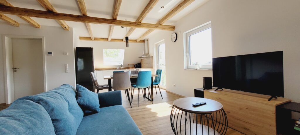 Wohnzimmer Ferienwohnung am Rotach