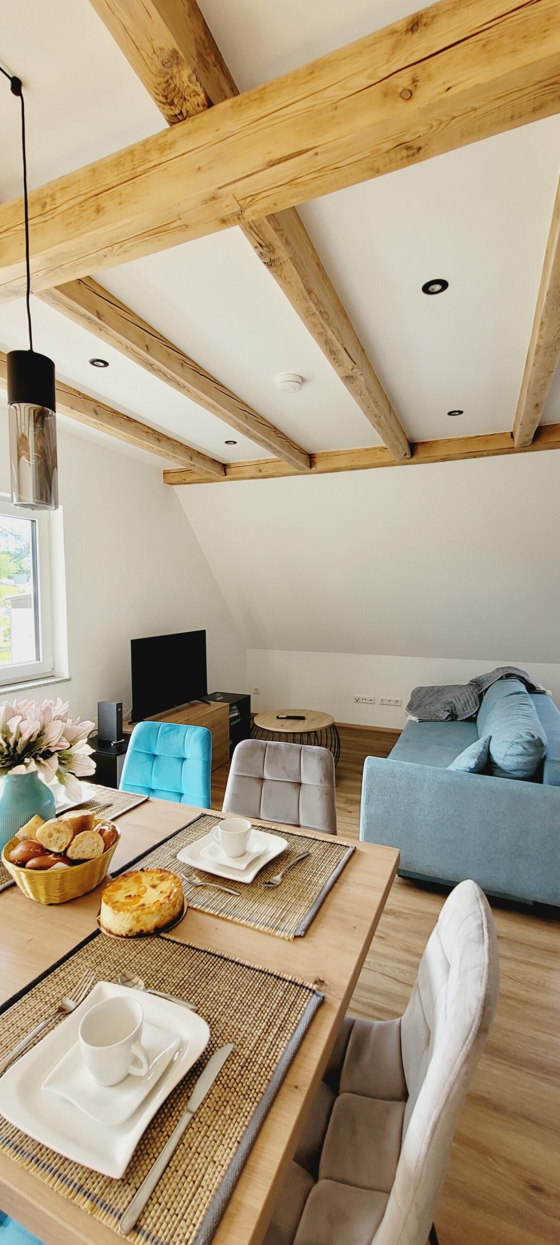 Essbereich Ferienwohnung am Rotach